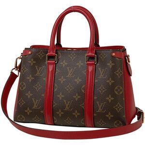 Louis Vuitton Soufflot NV BB Shoulder Bag Monogram Cerise Red